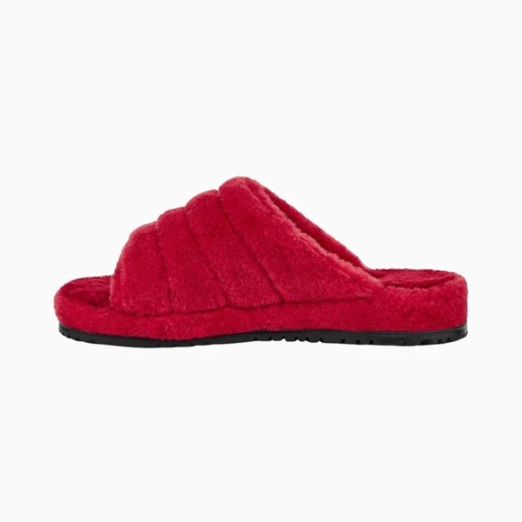 UGG MEN FLUFF YOU SLIPPER - RED SIZE 7 (NEW WITH TAGS) - Picture 5 of 6